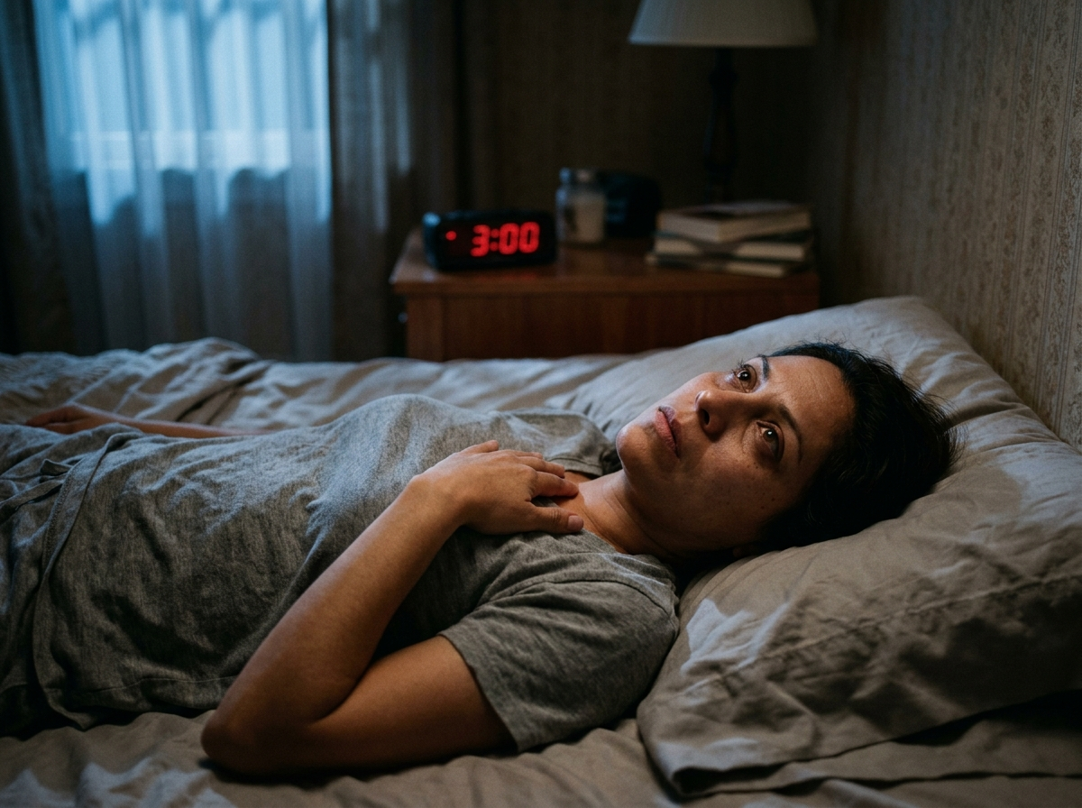 Mujer despierta a las 3 de la mañana con el corazón acelerado